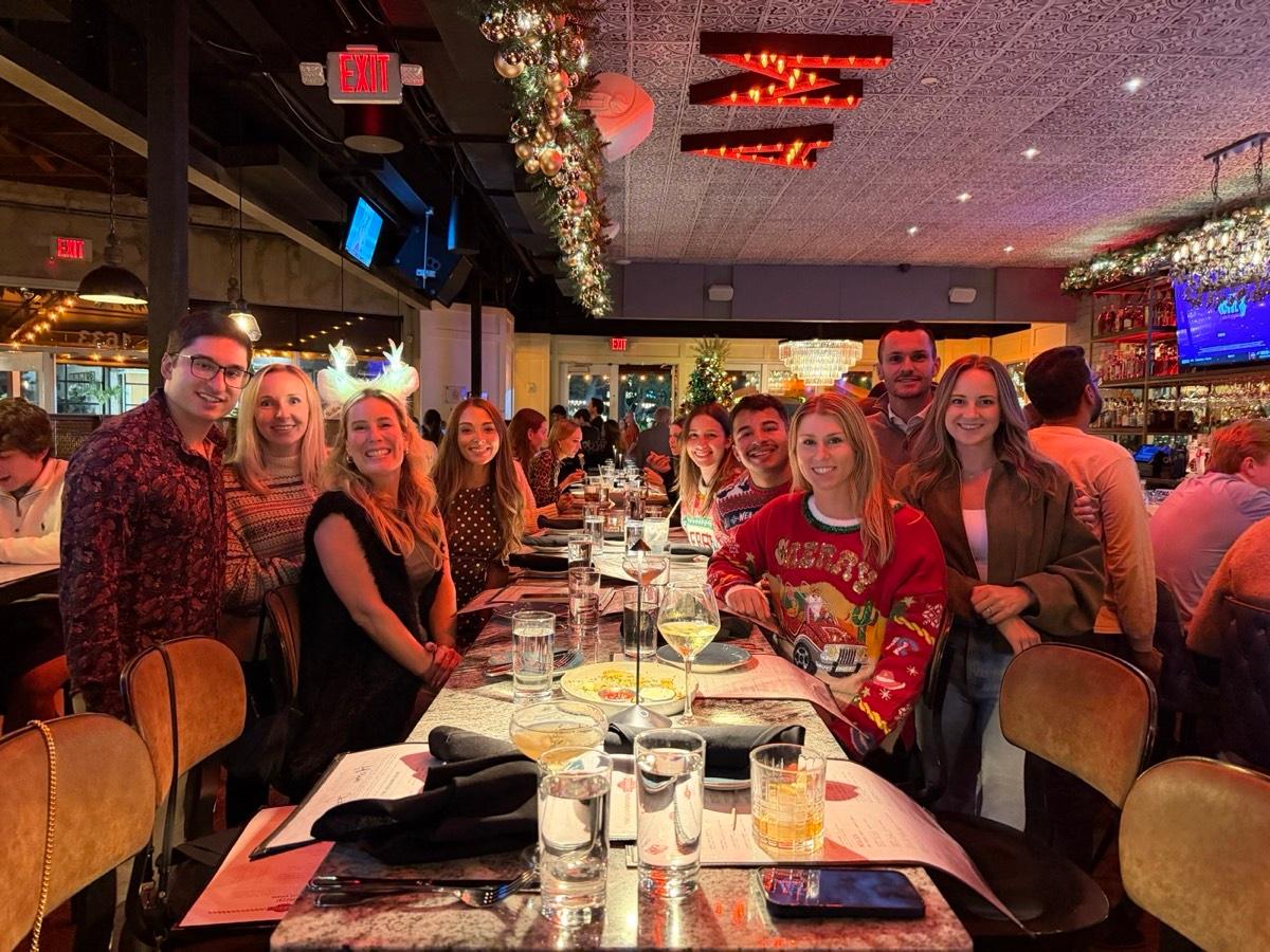 ITG holiday team dinner