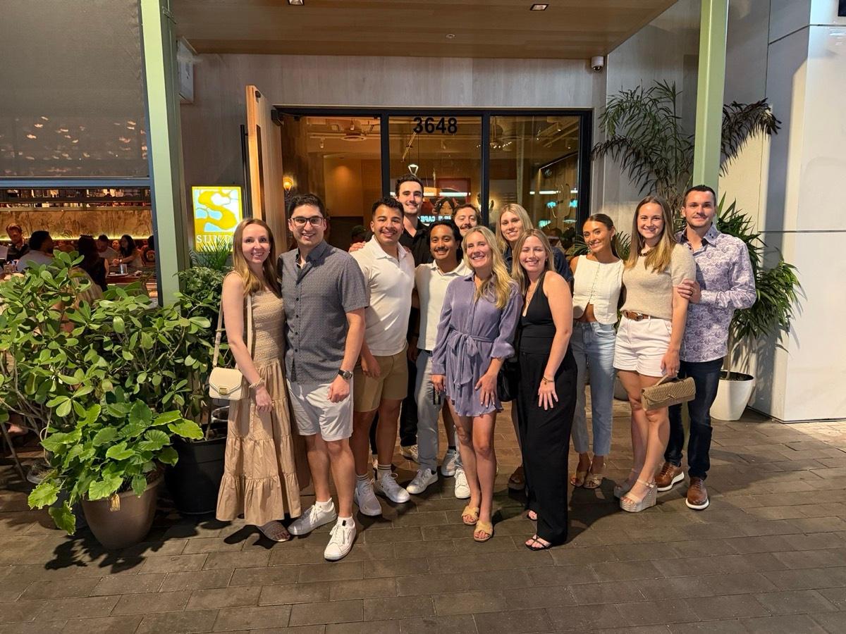 ITG team group dinner